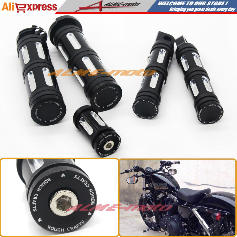 Мотоцикл с чпу заготовка алюминиевый руль захваты ног переключатель скоростей колышки комплект для Harley спортстер XL883 XL1200 48 2004 - 2015