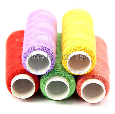 Z101 New 24 Spools set Mixed Colors Polyester All Purpose Sewing Threads Cones Set Hot