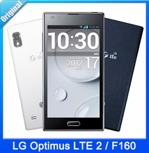 F160L Original Phone LG Optimus LTE II F160 Cell Phone 4.7″ Capacitive Touch Screen LTE 2 16G internal 2GB RAM Free Shipping