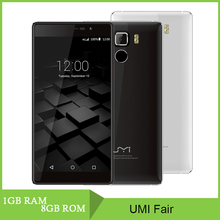 Original Unlock UMI Fair spec 5.0” 4G LTE Smartphone 2000mAh 1GB 8GB MT6735 Quad-core 1.0 GHz 1280X720 13MP WCDMA Cells Phone