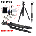 ASHNAKS Newer A28C Carbon Fiber 157cm 61 81 in Lightweight Portable Camera Tripod Monopod with 360
