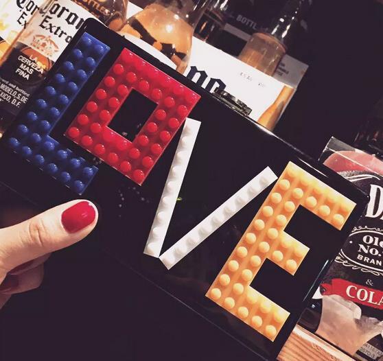 Новинка Lego акриловые любовь форме сердца смайлик леди клатч вечерняя сумочка цепь сумка кошелек кошелек сумка кошелек