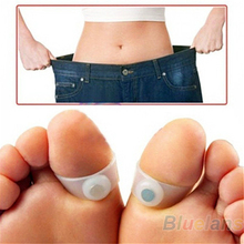 1 Pair Silicone Magnetic Foot Massage Toe Ring Durable Keep Fit Slimming Health Tool 0CNF