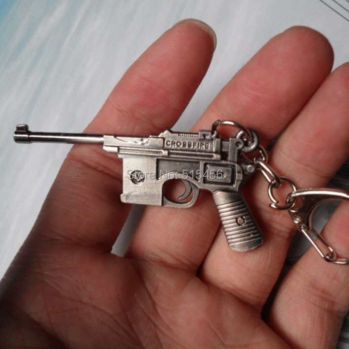 WholesaleCute MINI Machine Gun Charm Keychain M4A1 M4 AK47 MP5