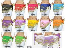 Promotional gift , christmas gift , classical belly dance hip scarf , belly dance belt ,belly dance wear 128 coins