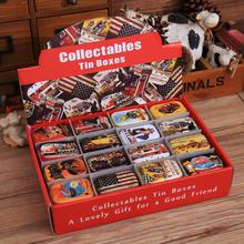 Free Shipping !decoration Collection Display Candy Pill Chutty Mini Storage Metal Cartoon Tin Box 5.5*4*2.5cm
