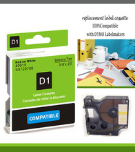 red ink 9mm label 40915 compatible d1 label tape cartridges with dymo d1 label printer
