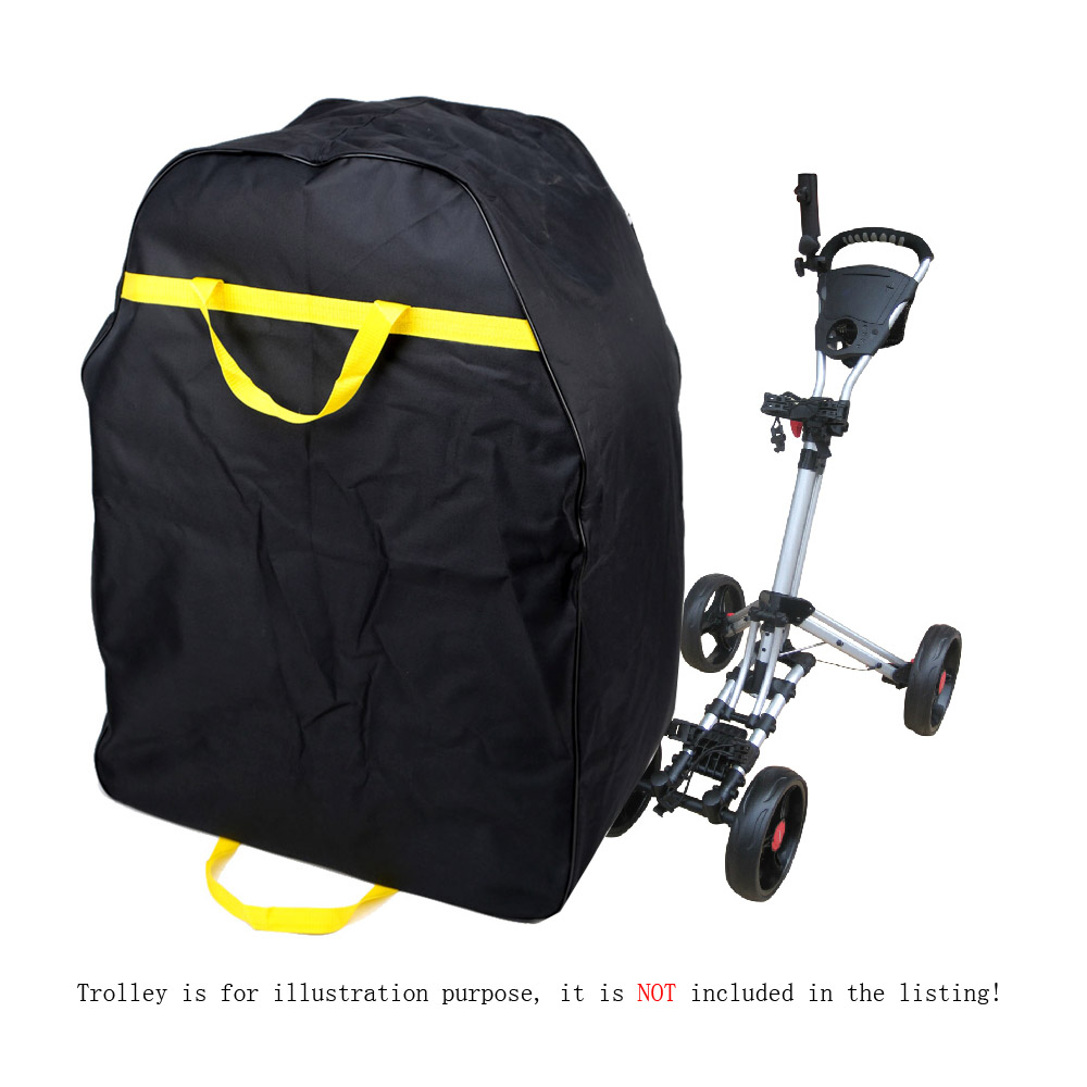 electric golf trolley and bag