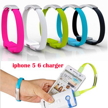 2016 NEW Bracelet 20cm Noodle 8 Pin USB Charger Cable Charging Wire Data Cord For iPhone 6 6s Plus 5S IPAD Mini Air touch 5 6th
