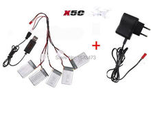 Syma X5A/X5c 2.4G RC drone RC quadcopter spare parts X5C-11 3.7V 600mah upgrad Li-po battery and wall charger free shipping