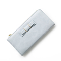 2016 New Fashion Long Wallet Sweet Style Bowknot Soft Leather Practical Purse Women Designer Solid Color