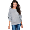 New arrival 2016 autumn Bat sleeve cashmere sweater women casual oversized knitted pullover pull femme manche