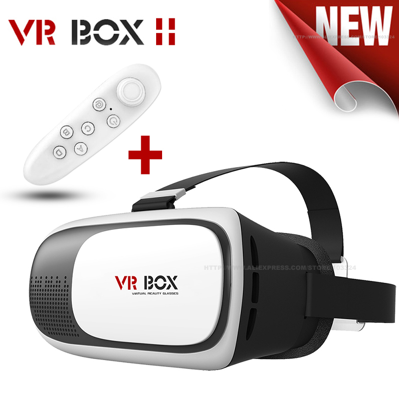 2016 Горячая Марка VR BOX II 2 3D Очки Версия виртуальная Реальность Видео Фильм Игры Очки Гарнитура + Bluetooth Remote контроллер