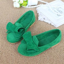 Wholesale Spring And Autumn Children Female Flat Sneakers Princess Kids Shoes New Brand Sweet Girls Flats Loafers Size 21-30