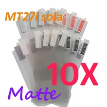 10pcs Matte screen protector anti-glare phone bags cases protective film For SONY MT27i Xperia sola