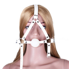 ПУ Кожаный Мяч Открыть Рот Кляп Оголовье Oral Fixation рот Чучела Взрослых Игры Секс Игрушки для Пар Флирт Секс продукты