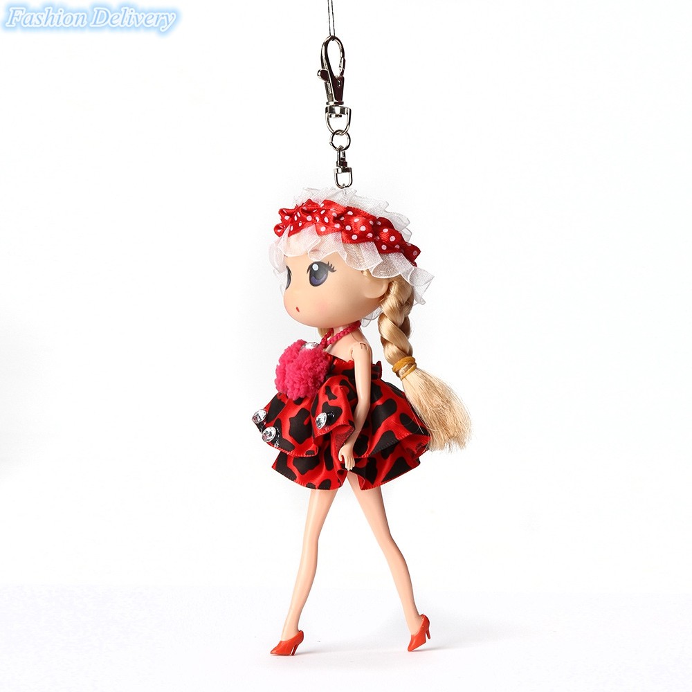 plush squint doll key ring