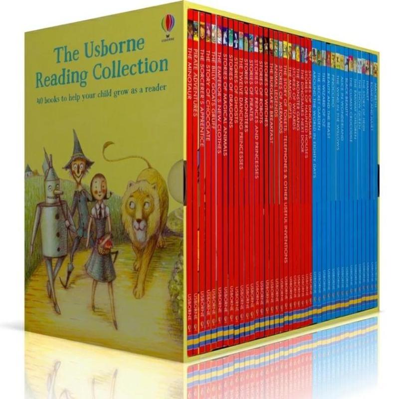 40 Books Set Usborne Story Reading Books Collection My Third Reading Library Box Book Set Kids Toys For Educational