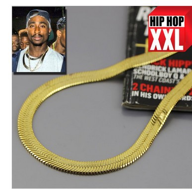 tupac Gold chains High quality 2pac Fashion Jewelr 2pac Necklace