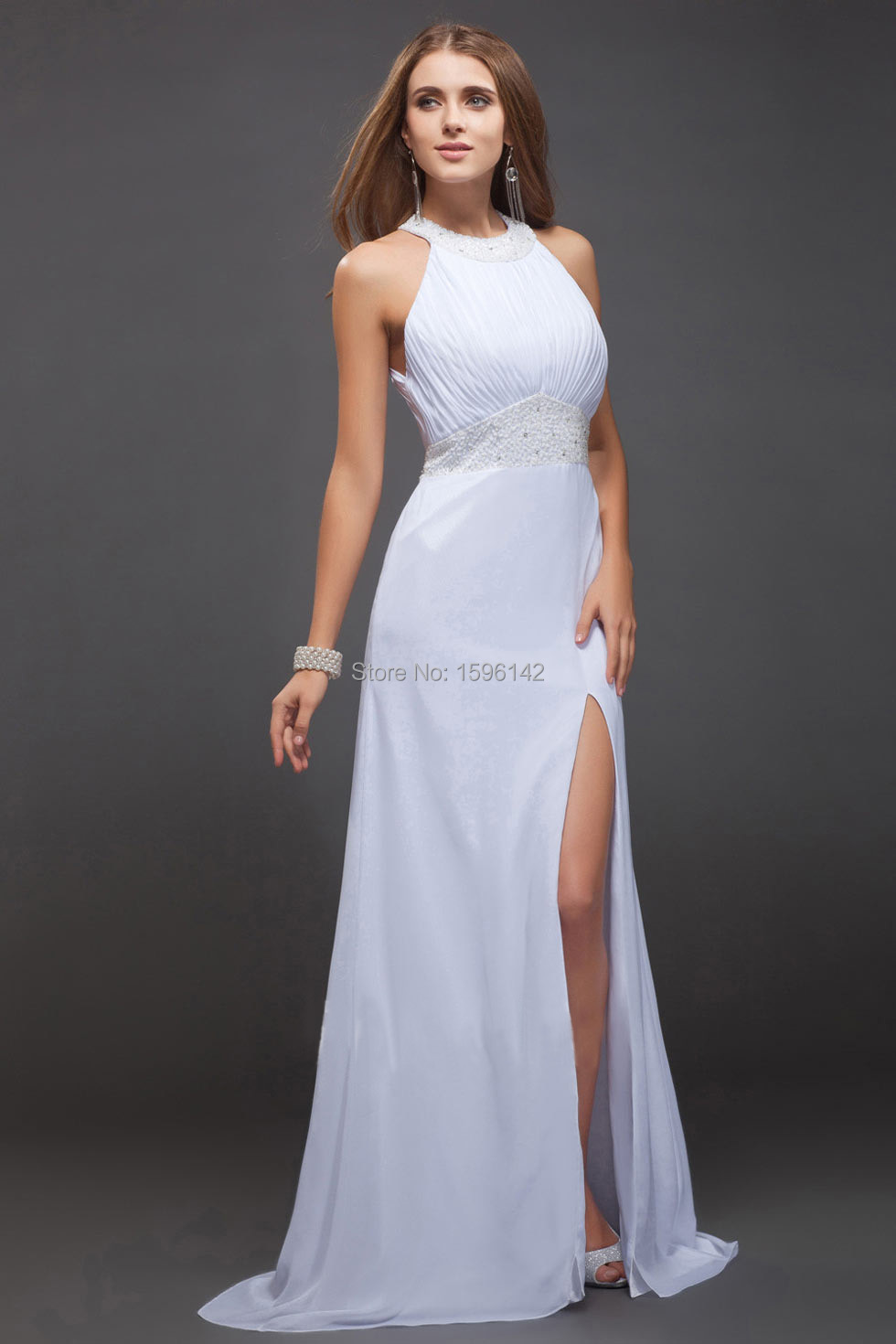 fancy white dress