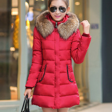 Women’s long winter size slim dress down cotton jacket thick winter coat winter jacket coat women warm winter Coat Women