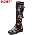 Free Shipping 2013 New Fashion Sexy High Heel Knee Boots Flock Women's