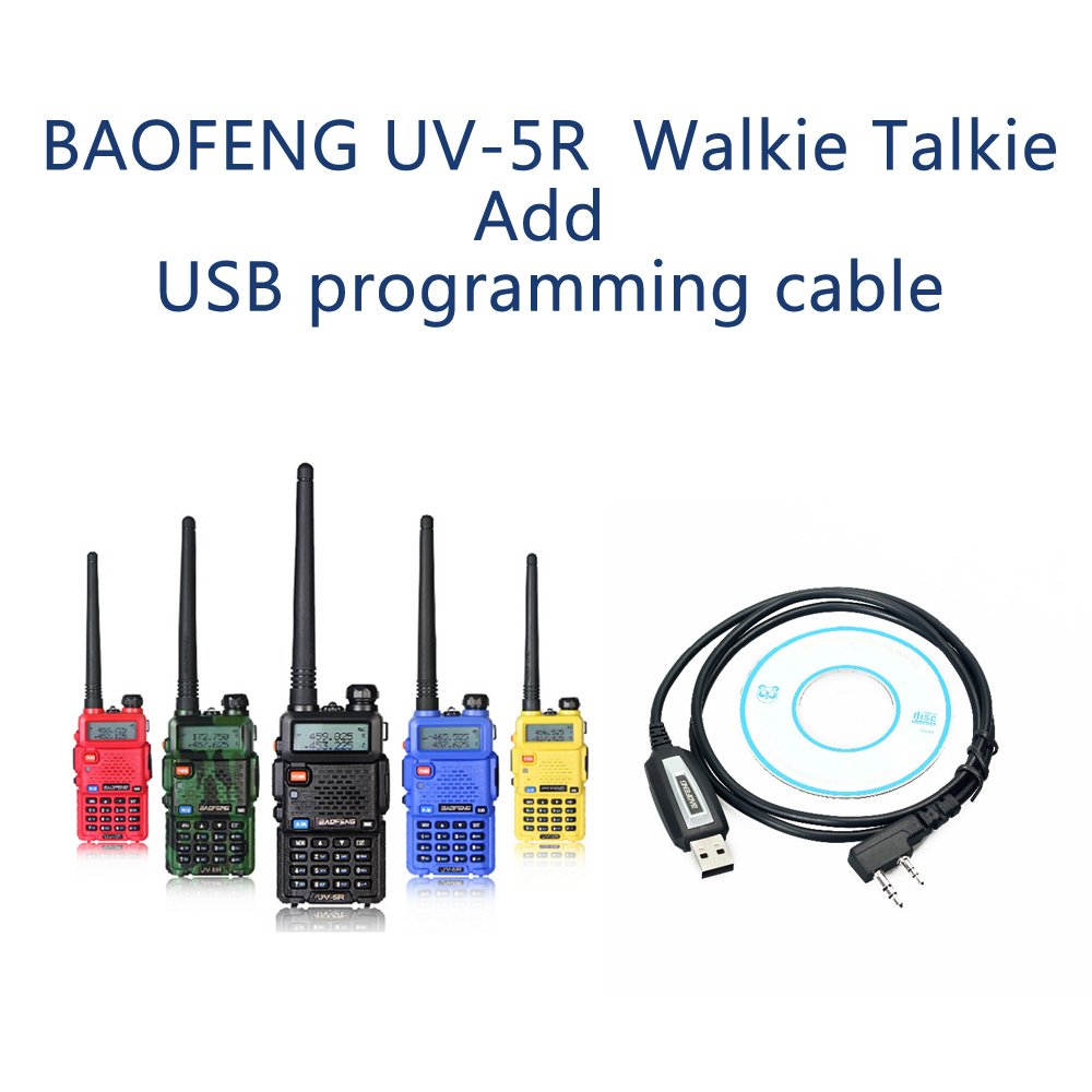 BAOFENG UV-5R Walkie Talkie Add USB programming cable