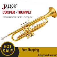 Free shipping Trumpet JATR-300 Gold/silver trompete/ Falling ...