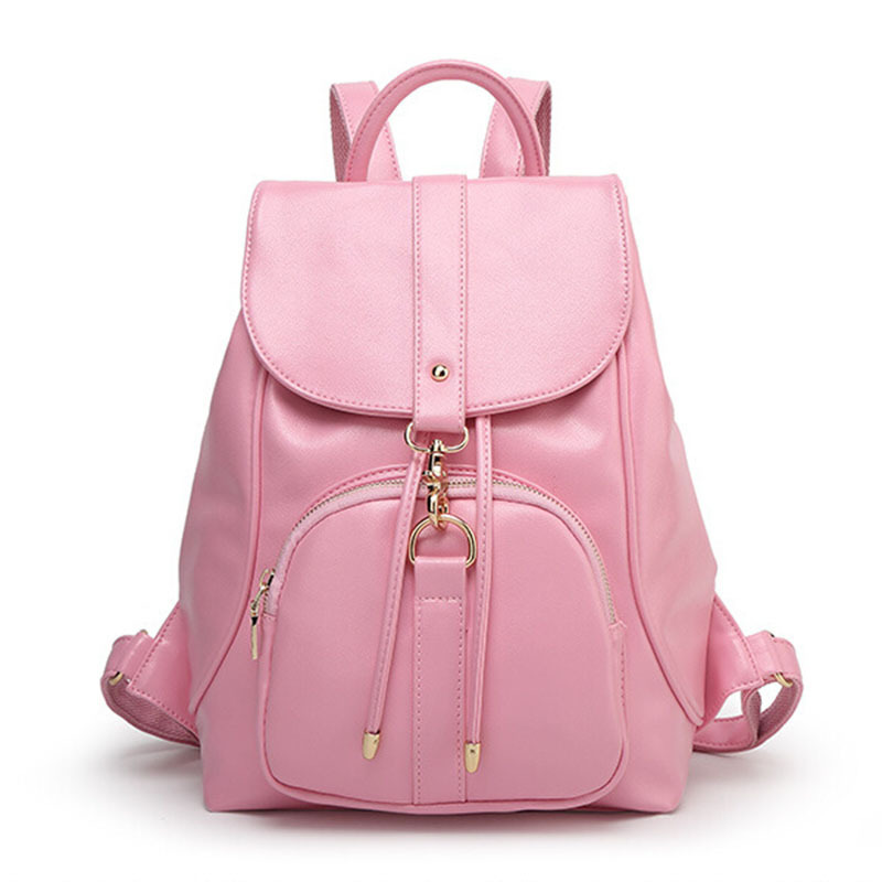 Brand Designer 2015 Women Leather Backpack mochila escolar School Bag Outdoor Travel Rucksack Shoulder Pack Bags Bolsas XA984C
