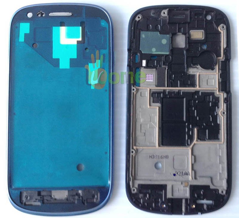 SAM S3 mini i8190 front frame blue (3)