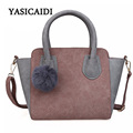 Luxury Brand Designer Women Fur Bag 2017 Fashion Smiley Ladies Handbags Woman PU Leather Famous Vintage