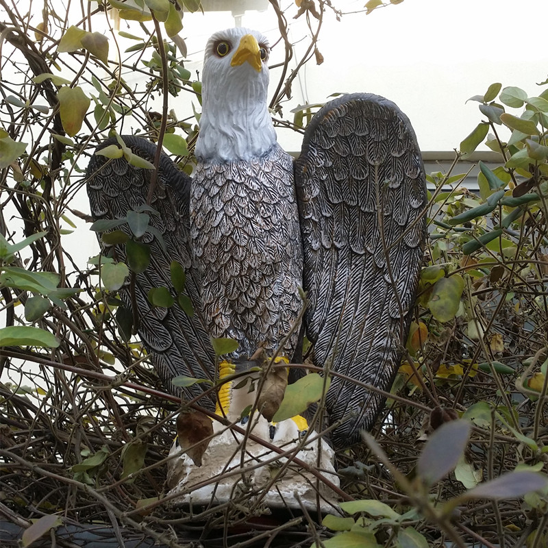 ZILIN Plastic Bald Eagle Decoy Bird Scaring Bald Eagle Garden defence