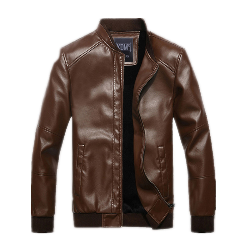 hot sale men&#39;s winter motorcycle faux leather jacket men 2016 thickening warm mens leather ...