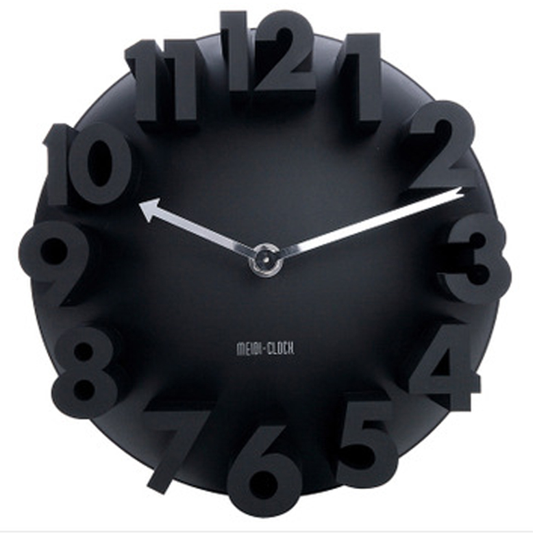 3D Dimensional relief fashion digital clock wall clocks for Home Decoration Watch Bell