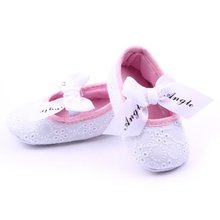 Spring Soft Sole Baby Shoes Shallow Slip-On Fashion Baby Girl Shoes Bow Cotton First Walkers 3 patterns