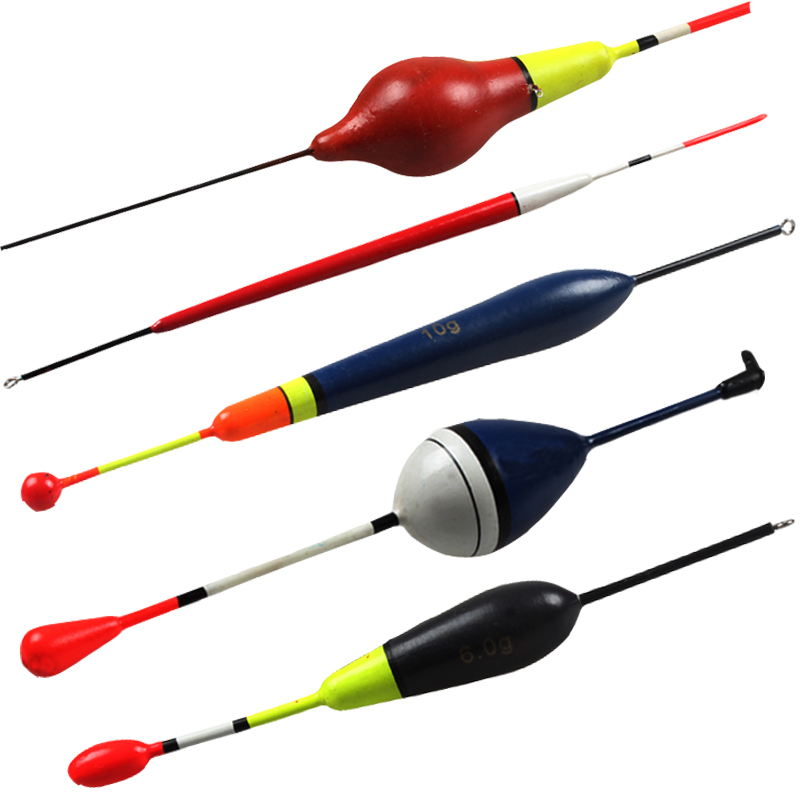 Wood Fishing Float Kit Buoyage Marine Fish Floats Bobber Colorful Sea