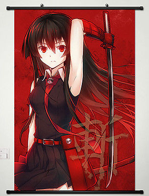 Home Decor Anime Akame ga KILL Wall Scroll Poster Fabric Painting Akame -024