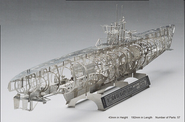 DIY 1/350 German U submarine U BOAT TYPE VIIC metal structure etching 