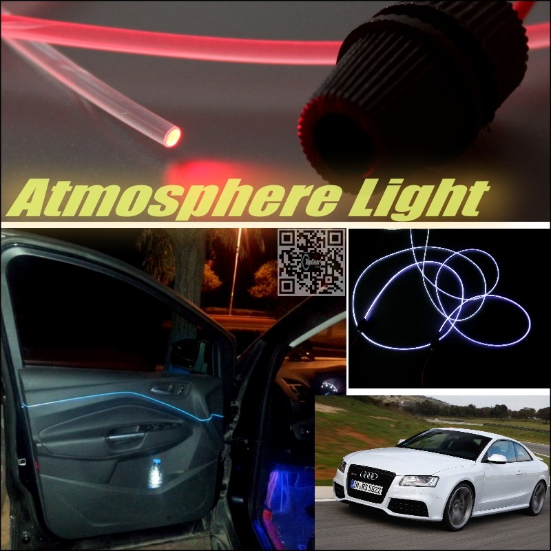 Car Atmosphere Light Fiber Optic Band For Audi A5 S5 RS5 2007up Interior Refit Uniformity No Dizzling Cab Inside DIY Air light