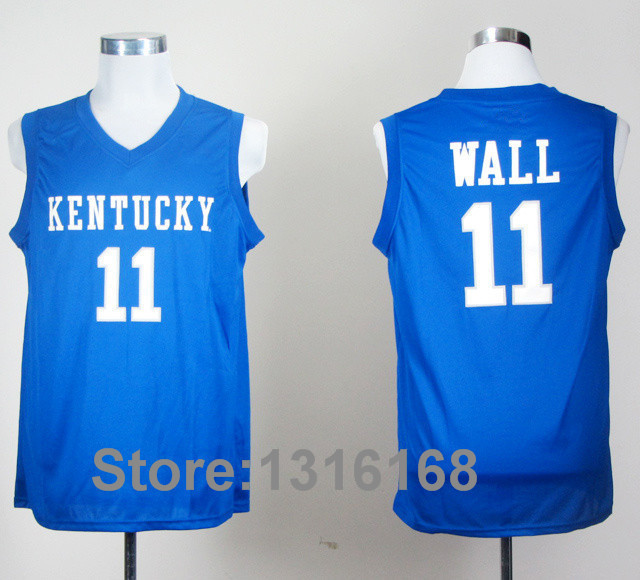 Kentucky Wildcats John Wall 11 Royal Blue College Basketball Jersey.jpg