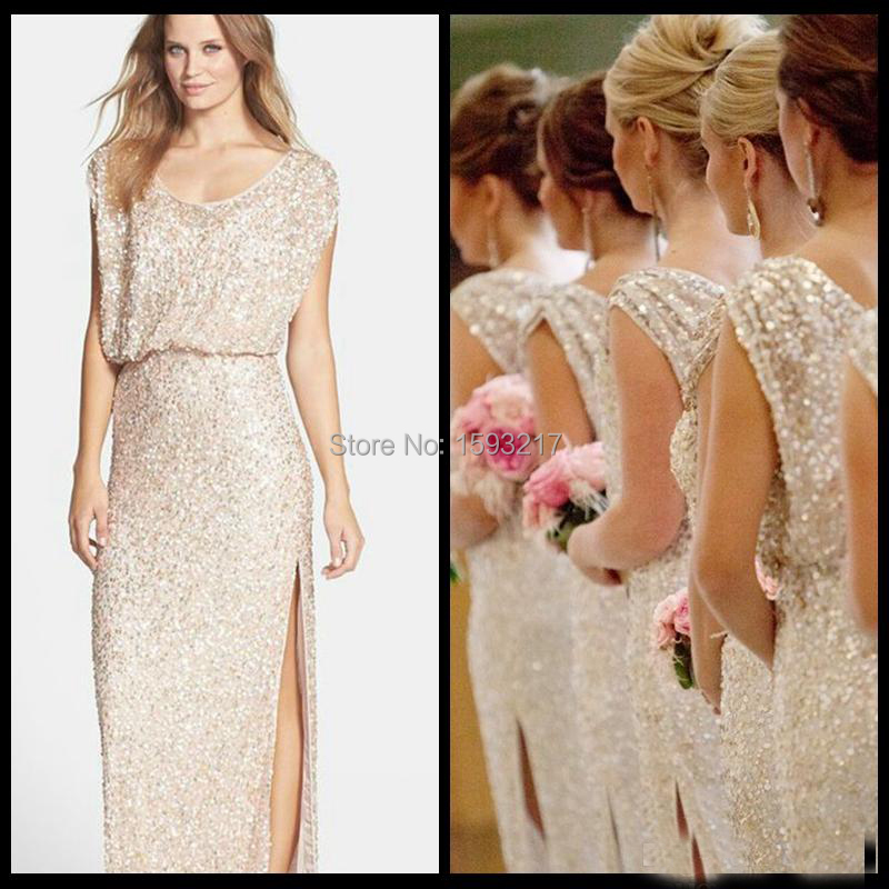 Cap Sleeve Sequin Dress