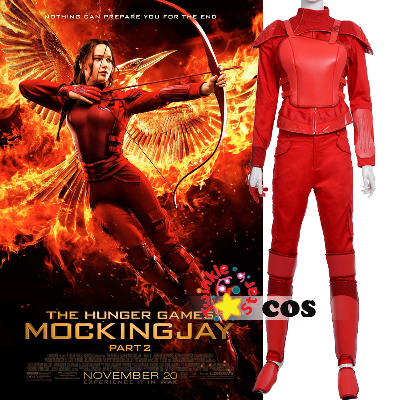 2016 Carnival costume for adult  The Hunger Games Cosplay costume Katniss Everdeen Cosplay costume Katniss Everdeen red costume