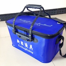 Fishing Bag With The Handle EVA Tank Folding Water Proof Outdoor water bucket 15.7″*9.4″*9.4″ Fish Tank Fishing Tackle
