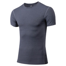 Compression Shirt Summer T Shirt Quick Dry Workout Mens Clothes Jog T-Shirt Black Blue Gray Green Purple Slim Fit Tops Tees