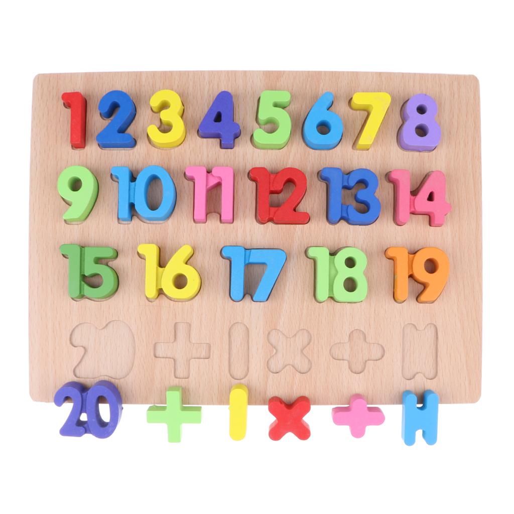 wooden number toys