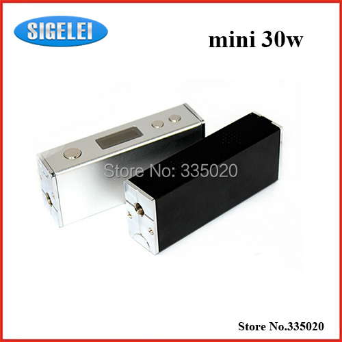 Authentic SIGELEI MINI 30W Mod Aluminum Alloy VV VW Mode Mini Size Box Mod Silver Black
