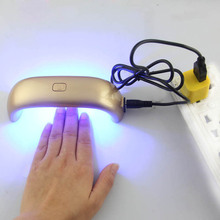 HHE LIFE 9W Mini USB Nail LED UV Lamp With EU US Plug For Curing Nail