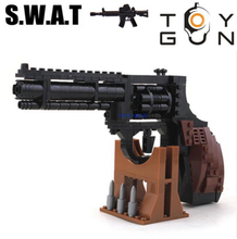 Ausini SWAT Magnum Revolver Pistol Power GUN Weapon Arms Model Assembled Toy Brick Building Blocks Sets Weapon Legoe Compatible