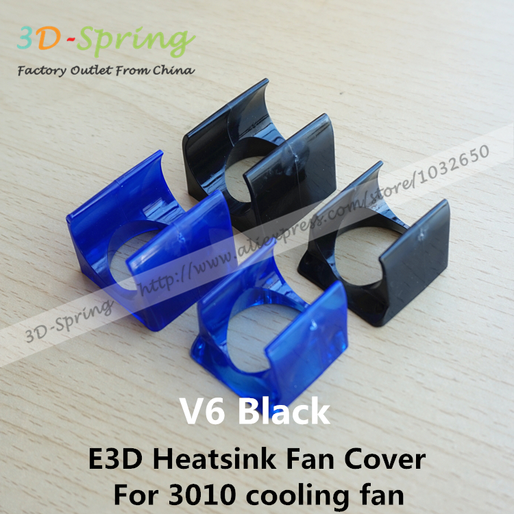 2Pcs DIY E3D V6 Black Special Injection Molding Radiator Heatsink Fan Cover For 3010 cooling fan