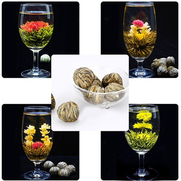 Chinese Handmade Blooming Flower Tea Ball Bloom Flower Herbal Green Tea 20 Kinds Hot